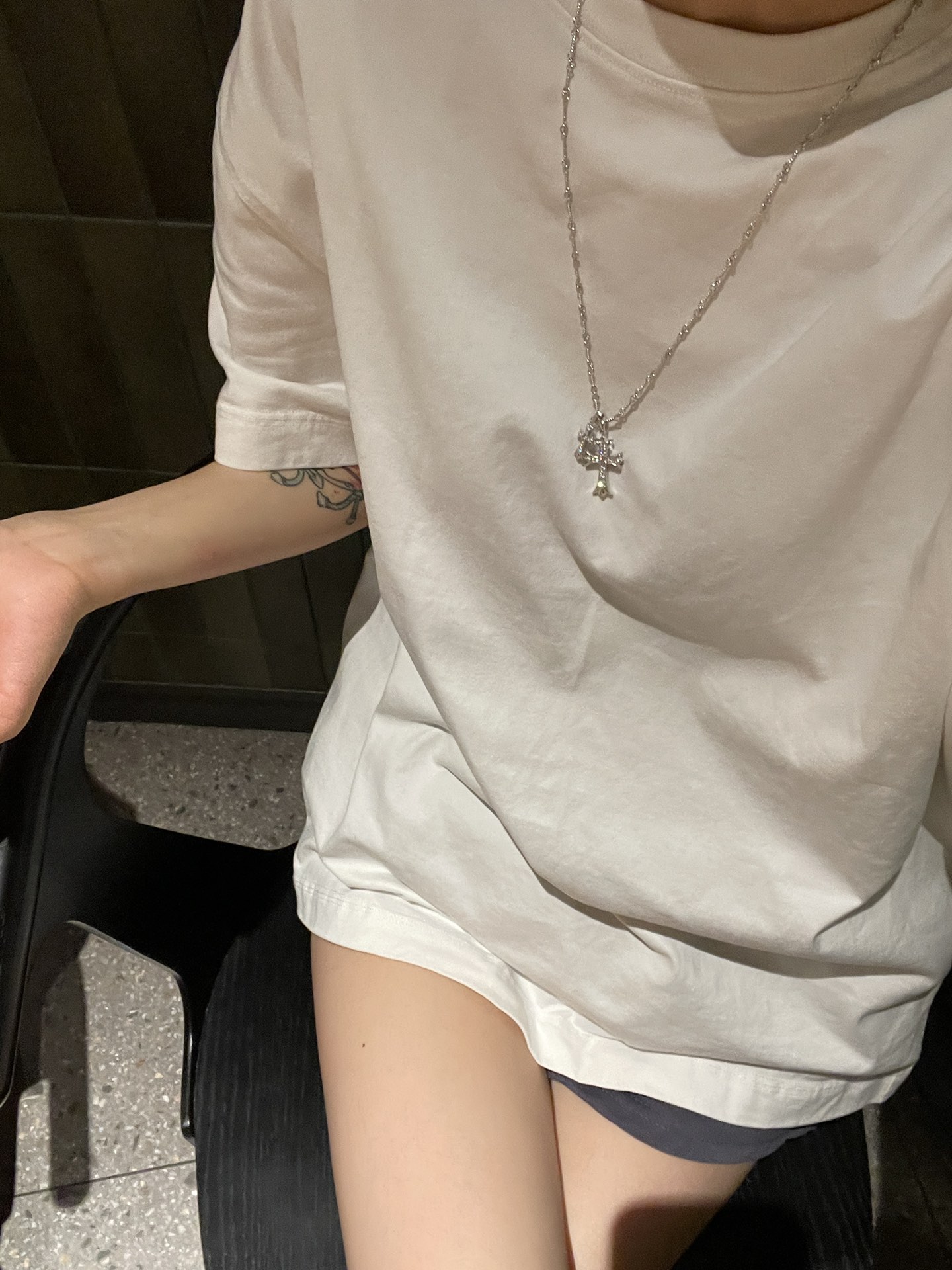 Chrome Hearts 𝐂𝐡𝐫𝐨𝐦𝐞 𝐡𝐞𝐚𝐫𝐭𝐬克罗心 镀18K白双十字架粉钻项链 材质925采用真空电镀保色时间持久 版本 18k对版字印 镶嵌方法都一致