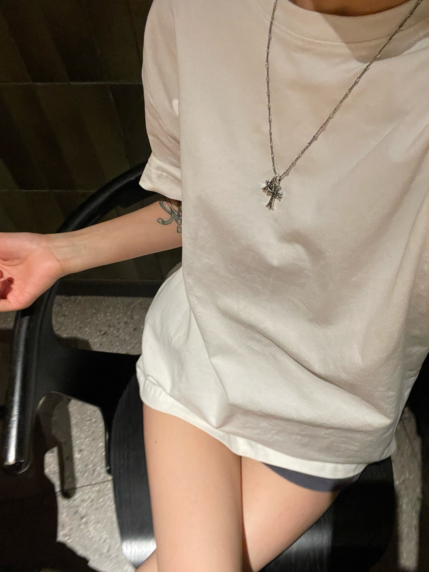 Chrome Hearts 𝐂𝐡𝐫𝐨𝐦𝐞 𝐡𝐞𝐚𝐫𝐭𝐬克罗心 双十字架黑钻项链 材质925采用真空电镀保色时间持久 版本 18k对版字印 镶嵌方法都一致