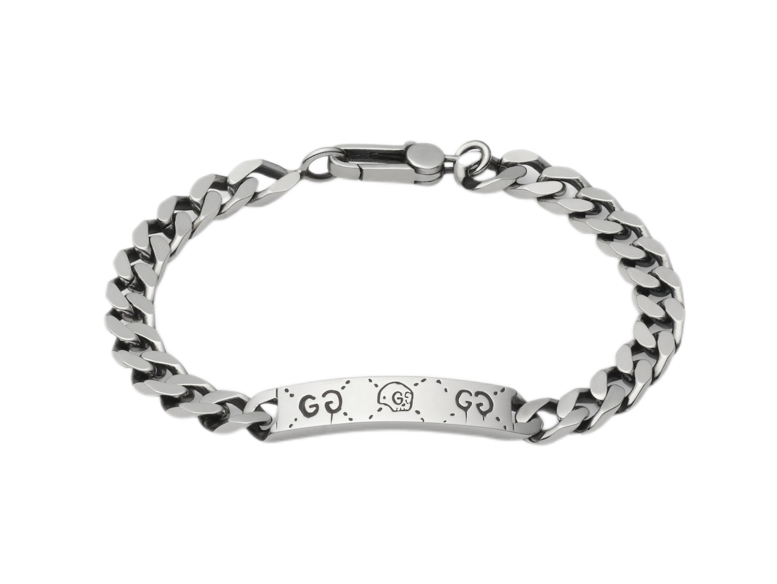 NO:106859,Gucci sterling silver Ghost series elf Xiao Zhan bracelet style lettering Tang black effect is consistent zp very popular styles so production must be high standards, saving you a lot of money in minutes. Many celebrities have the same style size 16.17.18.19.20, jewelry quality, gucci, bracelet, pure silver19860909Gucci纯银 Ghost系列小精灵 肖战同款手链 版型 刻字 塘黑效果一致zp 很热门的款式所以出品必须高标准 分分钟为你省下一笔钱 非常多的明星同款  尺码16.17.18.19.20,饰品精品,gucci,bracelet,pure silver,Jewelry