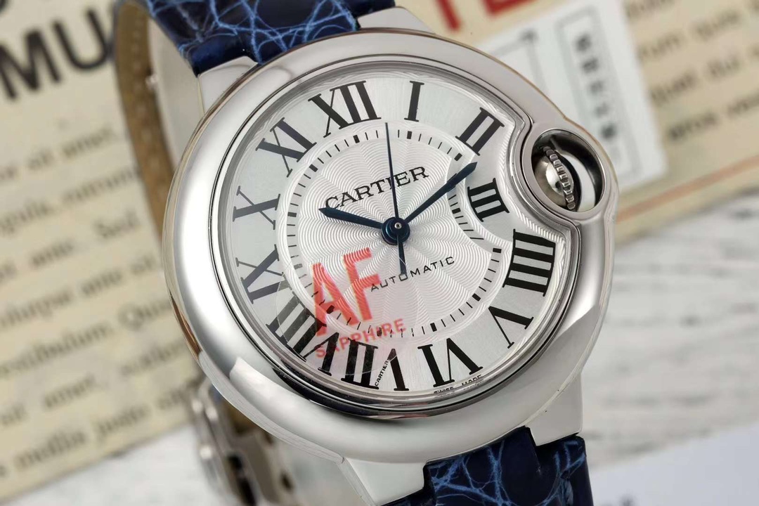 AF Cartier Ballon Bleu 33mm Watch, Blue Leather Band, Sapphire Crystal 3 i1718433944 5119 2