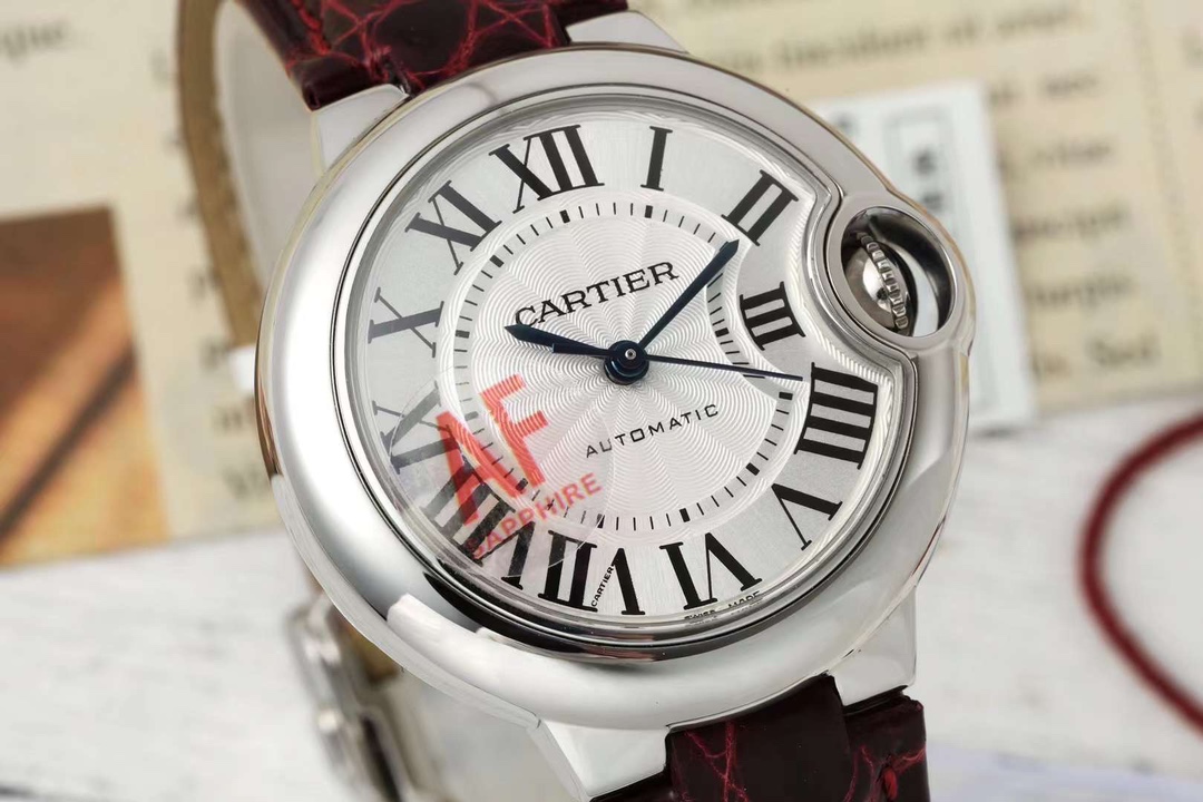 Cartier Ballon Bleu 33mm Stainless Steel and Leather Automatic Women's Watch 3 i1718433966 15 0
