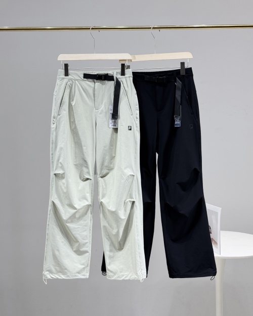 Fila Woven Cargo Pants - Straight Leg, Adjustable Fit, Unisex Design 1 Fila Woven Cargo Pants - Straight Leg, Adjustable Fit, Unisex Design