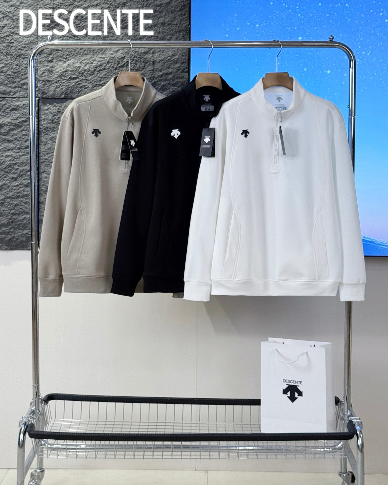 Descente Half-Zip Pullover: Soft, High-Quality Long Sleeve Shirt