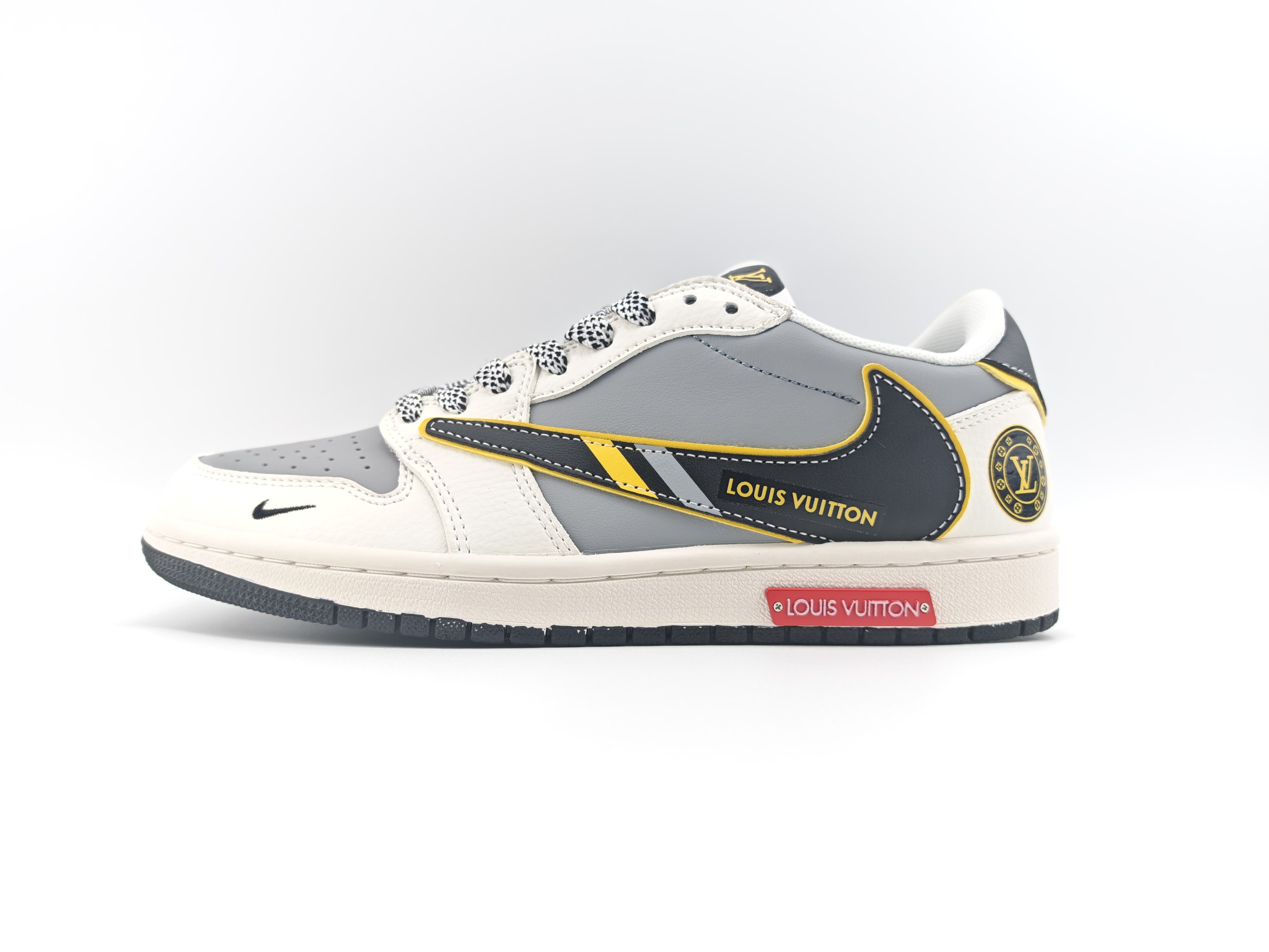 Nike Air Jordan 1 Low 定制配色 LV联名 定制AJ联名-高端定制 低帮复古文化板鞋 #定制鞋盒 大厂纯原品质出货 超高清洁度 皮料切割干净无任何毛边 细节完美 货号:DS2688 118