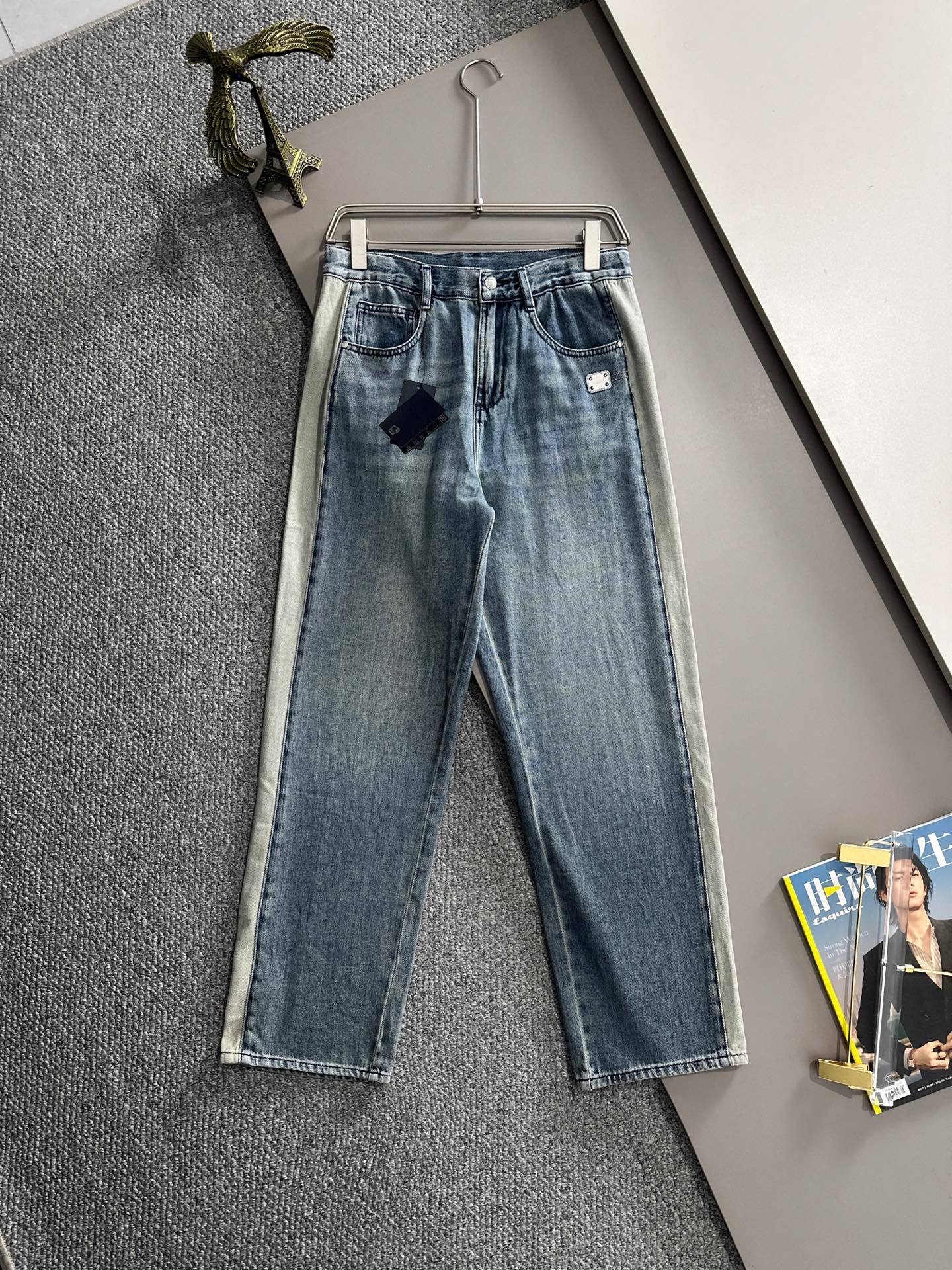 Pantalones rectos vaqueros anchos sueltos de verano Prada 2025, ¡la tendencia en la tendencia! Muchos blogueros de tend…