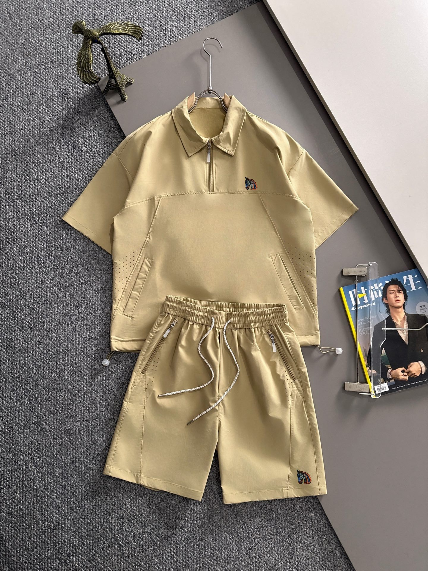 Hermès 爱马仕2026新款夏季休闲套装 细节 高级 高级感满满 三标齐全 定制高端液氨棉面料