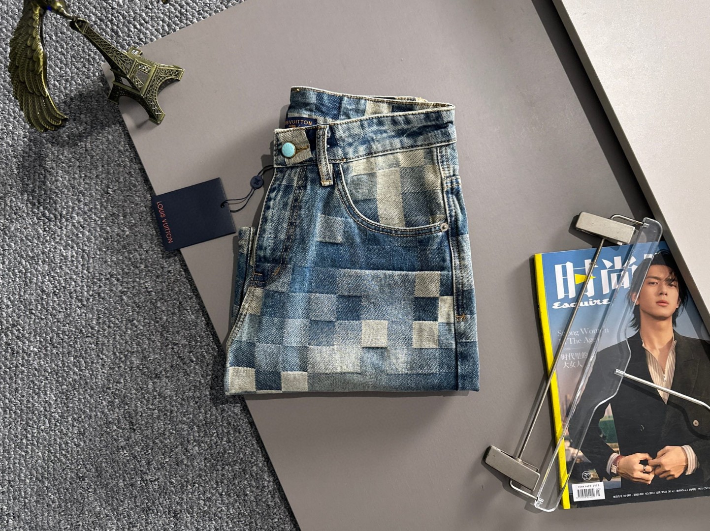 Louis Vuitton LV2026春夏新品牛仔裤牛仔短裤 采用进口客供日本Denim平纹棉质牛仔面料梭织生产