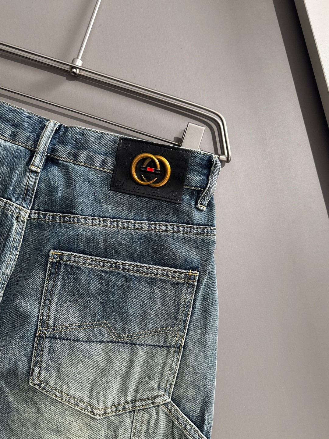 Gucci 古驰2026春夏新品牛仔裤牛仔短裤 采用进口客供日本Denim平纹棉质牛仔面料梭织生产