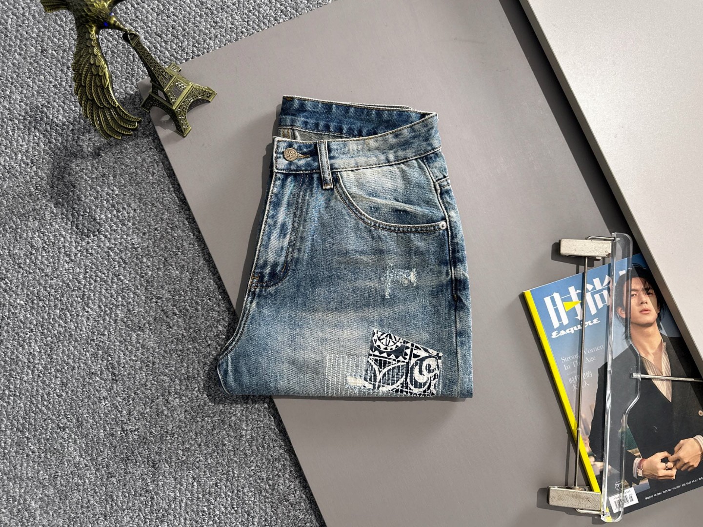 Louis Vuitton LV2026春夏新品牛仔裤牛仔短裤 采用进口客供日本Denim平纹棉质牛仔面料梭织生产