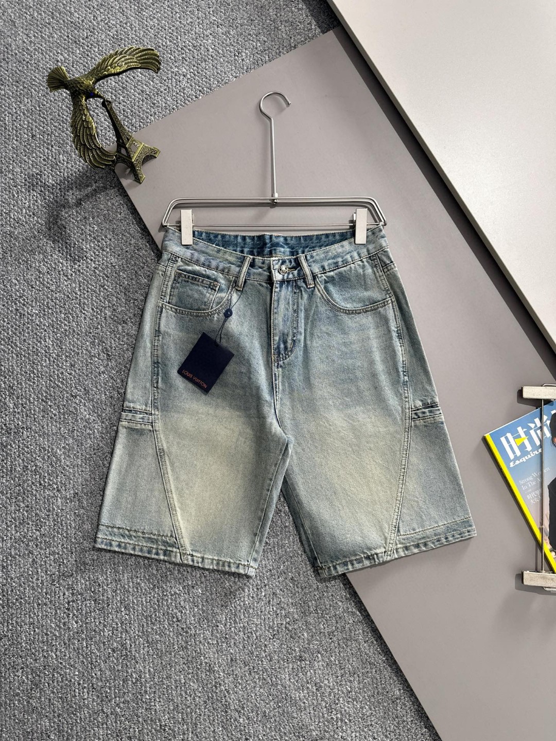 Louis Vuitton LV2026春夏新品牛仔裤牛仔短裤 采用进口客供日本Denim平纹棉质牛仔面料梭织生产