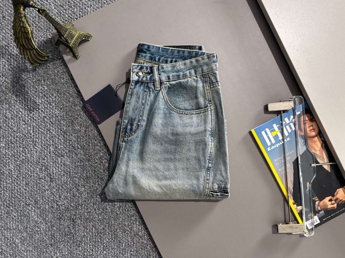 Louis Vuitton LV2026春夏新品牛仔裤牛仔短裤 采用进口客供日本Denim平纹棉质牛仔面料梭织生产