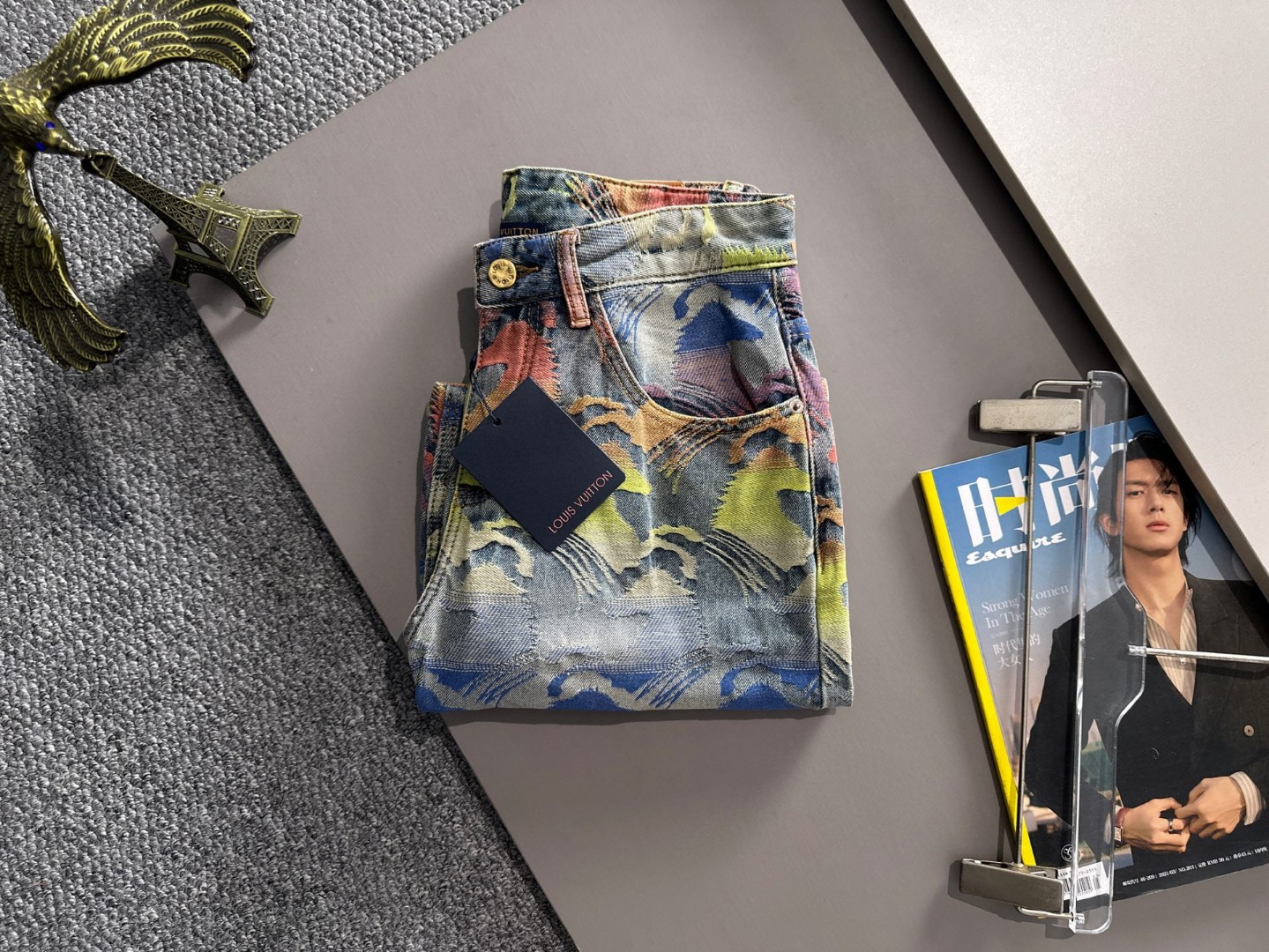 Louis Vuitton LV2026春夏新品牛仔裤牛仔短裤 采用进口客供日本Denim平纹棉质牛仔面料梭织生产