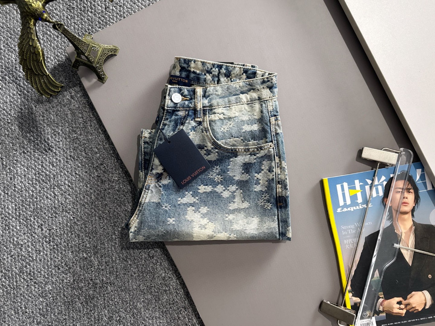 Louis Vuitton LV2026春夏新品牛仔裤牛仔短裤 采用进口客供日本Denim平纹棉质牛仔面料梭织生产