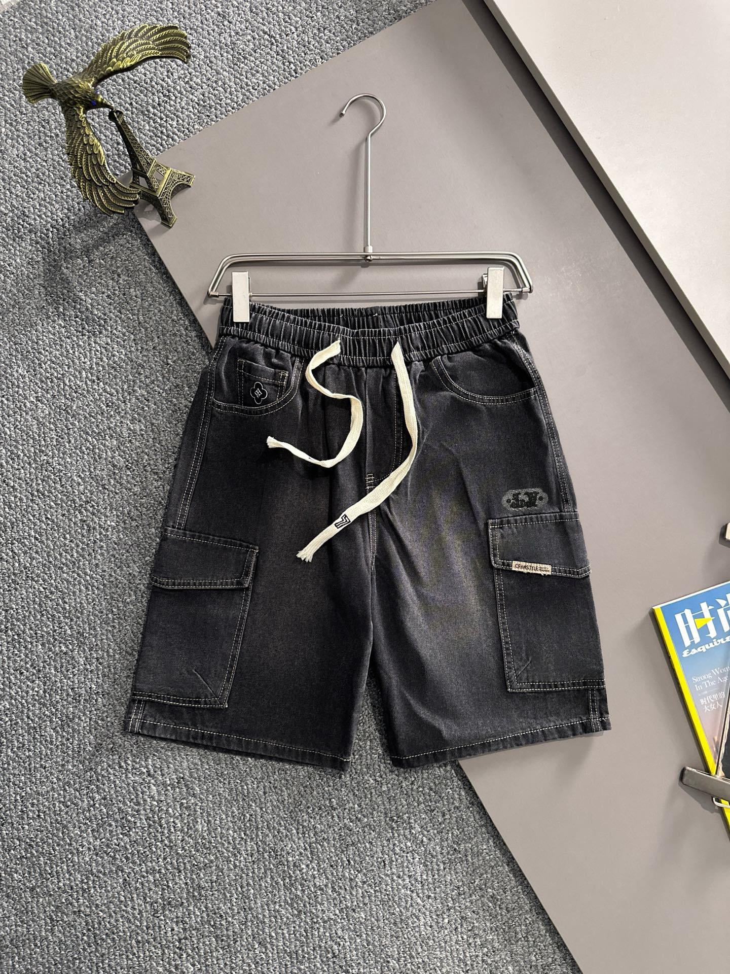 Louis Vuitton LV2026春夏新品牛仔裤牛仔短裤 采用进口客供日本Denim平纹棉质牛仔面料梭织生产