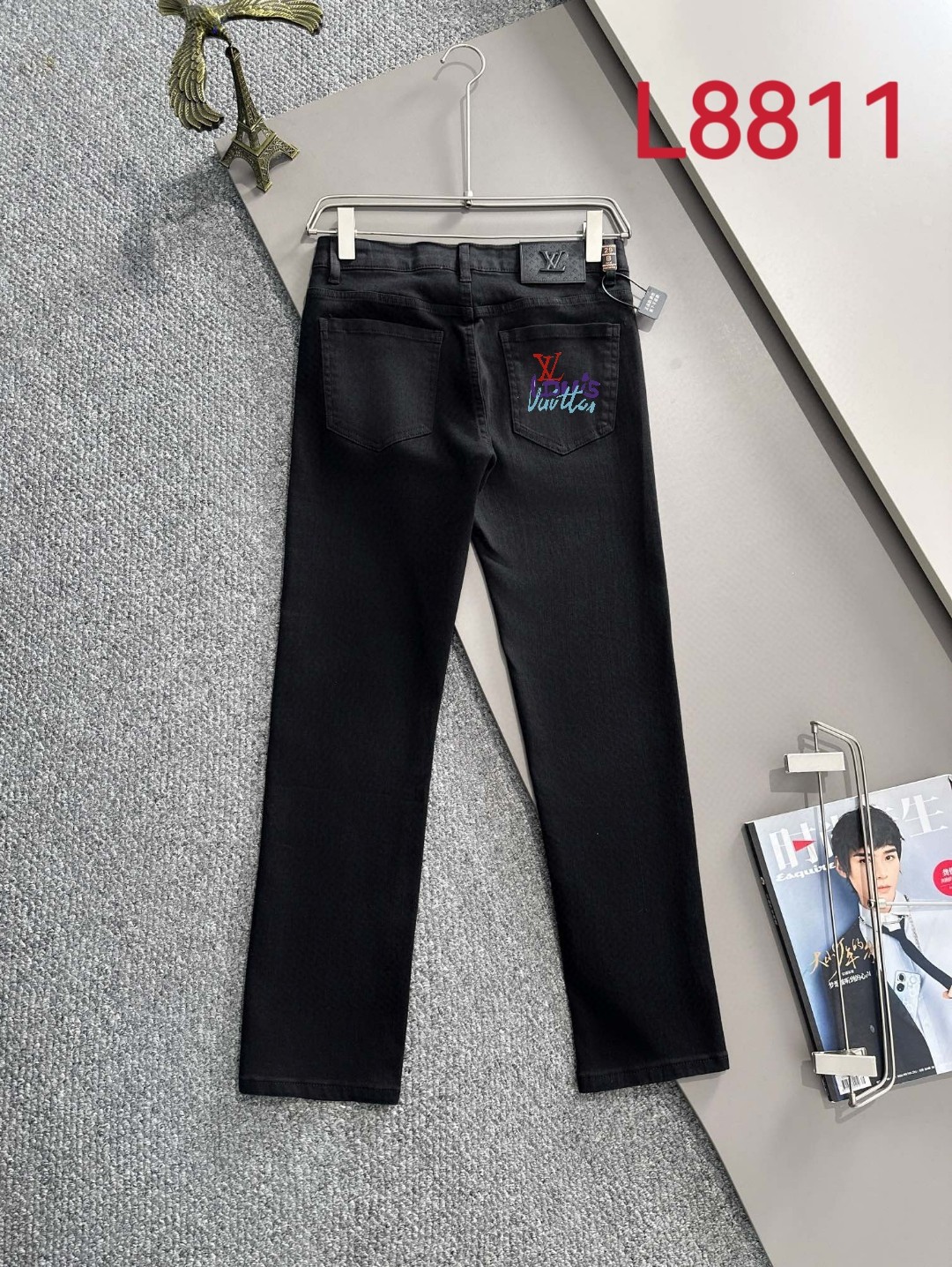 Louis Vuitton LV2025四季款修身牛仔裤长裤 采用进口客供日本Denim平纹棉质牛仔面料梭织生产
