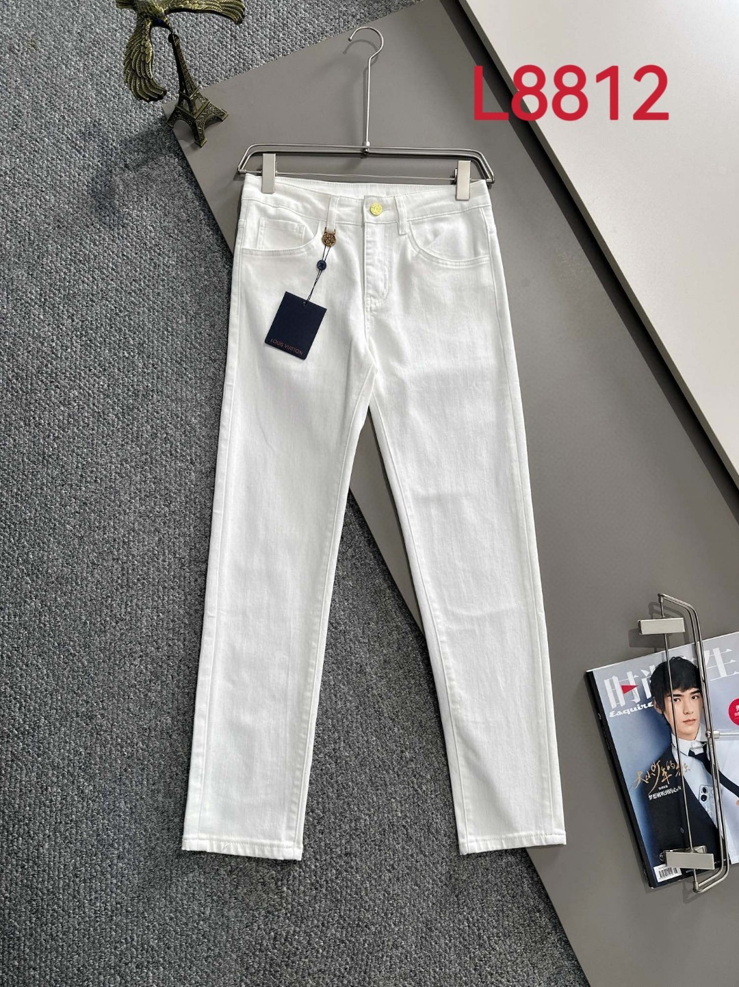 Louis Vuitton LV2025四季款修身牛仔裤长裤 采用进口客供日本Denim平纹棉质牛仔面料梭织生产