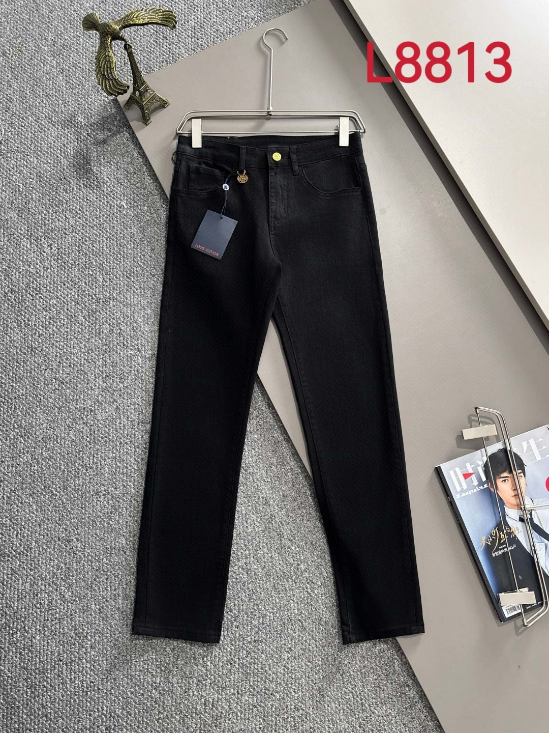Louis Vuitton LV2025四季款修身牛仔裤长裤 采用进口客供日本Denim平纹棉质牛仔面料梭织生产