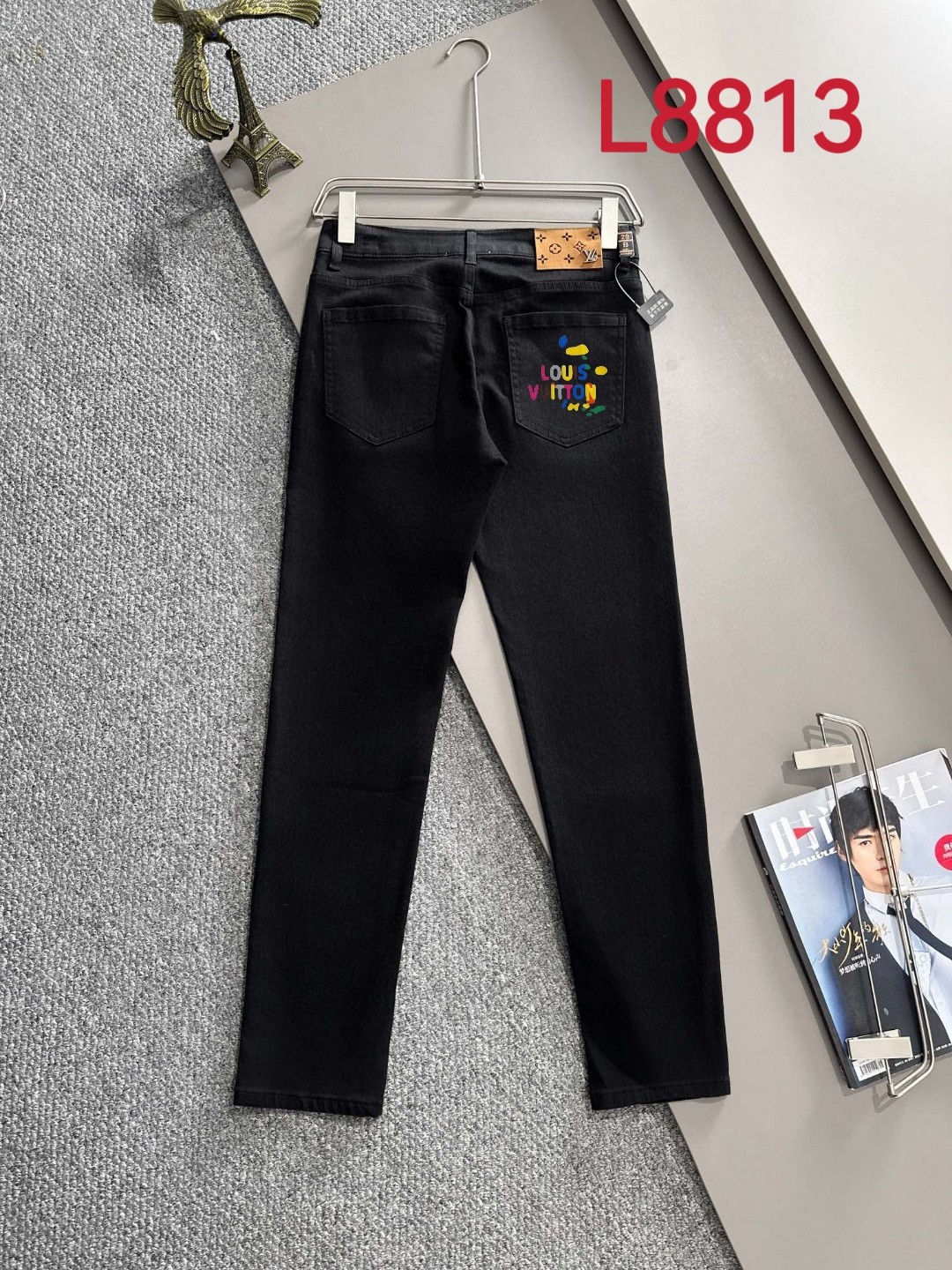 Louis Vuitton LV2025四季款修身牛仔裤长裤 采用进口客供日本Denim平纹棉质牛仔面料梭织生产