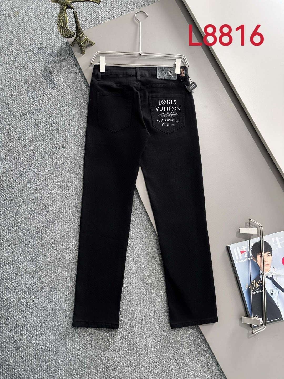 Louis Vuitton LV2025四季款修身牛仔裤长裤 采用进口客供日本Denim平纹棉质牛仔面料梭织生产