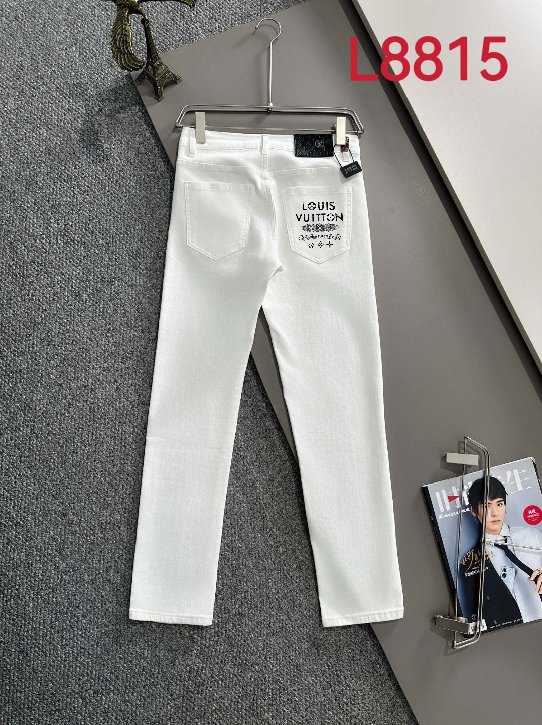 Louis Vuitton LV2025四季款修身牛仔裤长裤 采用进口客供日本Denim平纹棉质牛仔面料梭织生产