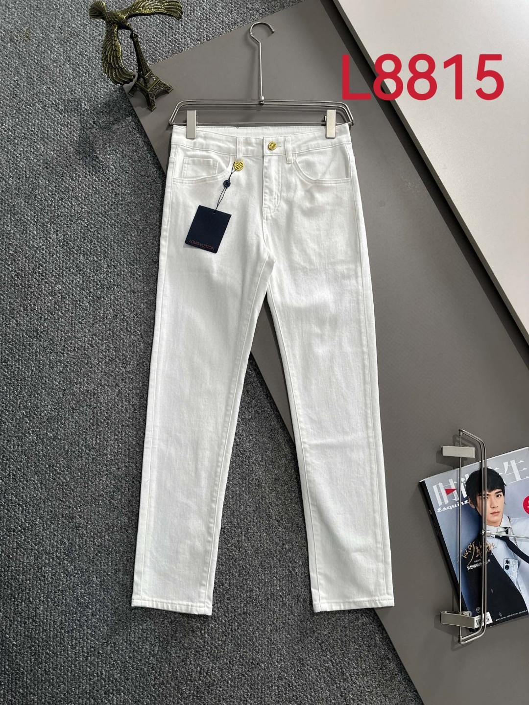 Louis Vuitton LV2025四季款修身牛仔裤长裤 采用进口客供日本Denim平纹棉质牛仔面料梭织生产