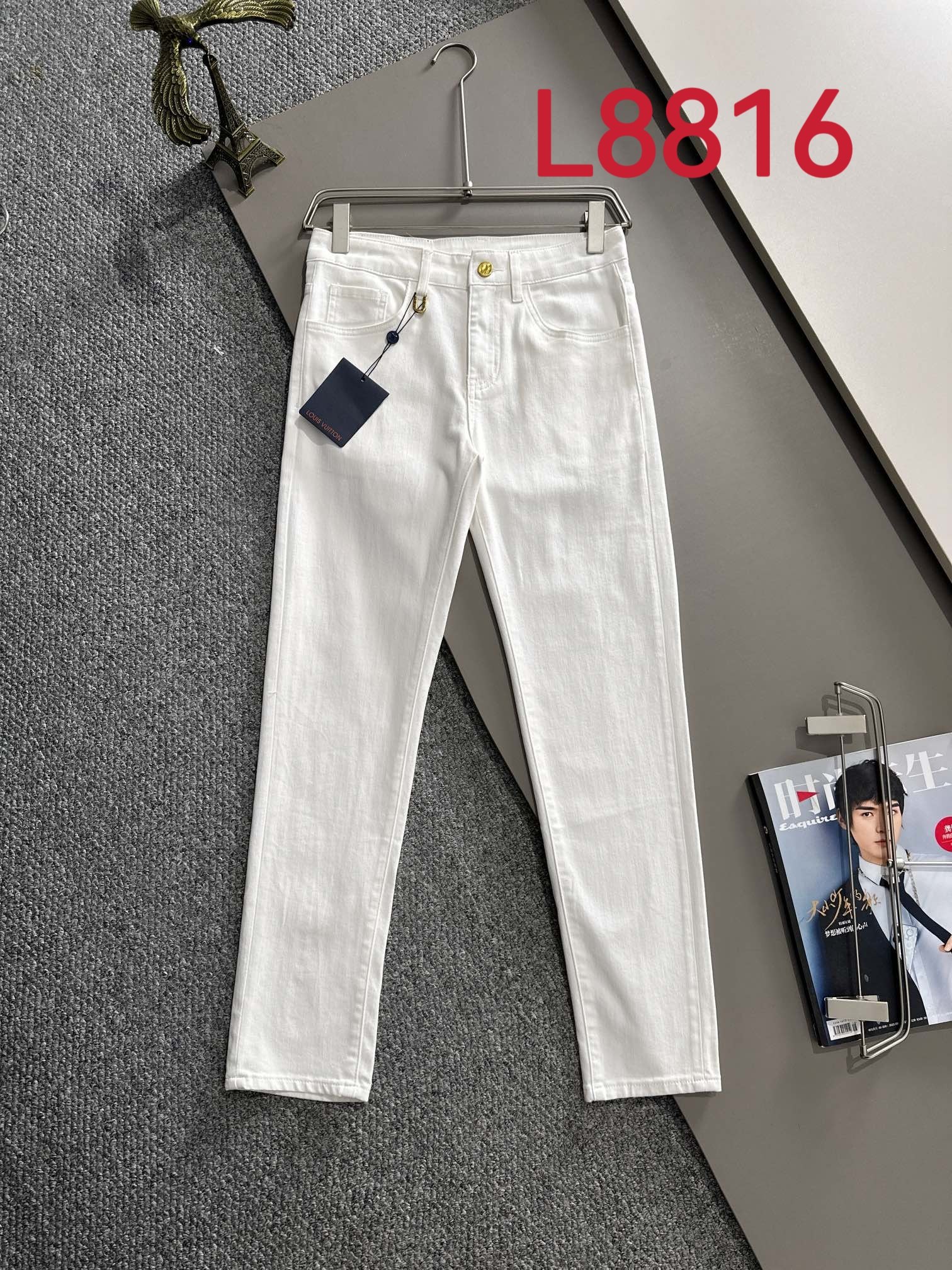 Louis Vuitton LV2025四季款修身牛仔裤长裤 采用进口客供日本Denim平纹棉质牛仔面料梭织生产