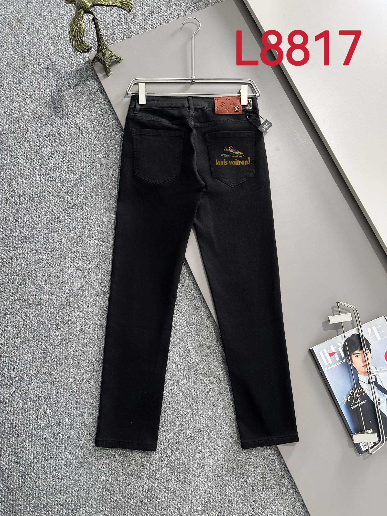Louis Vuitton LV2025四季款修身牛仔裤长裤 采用进口客供日本Denim平纹棉质牛仔面料梭织生产