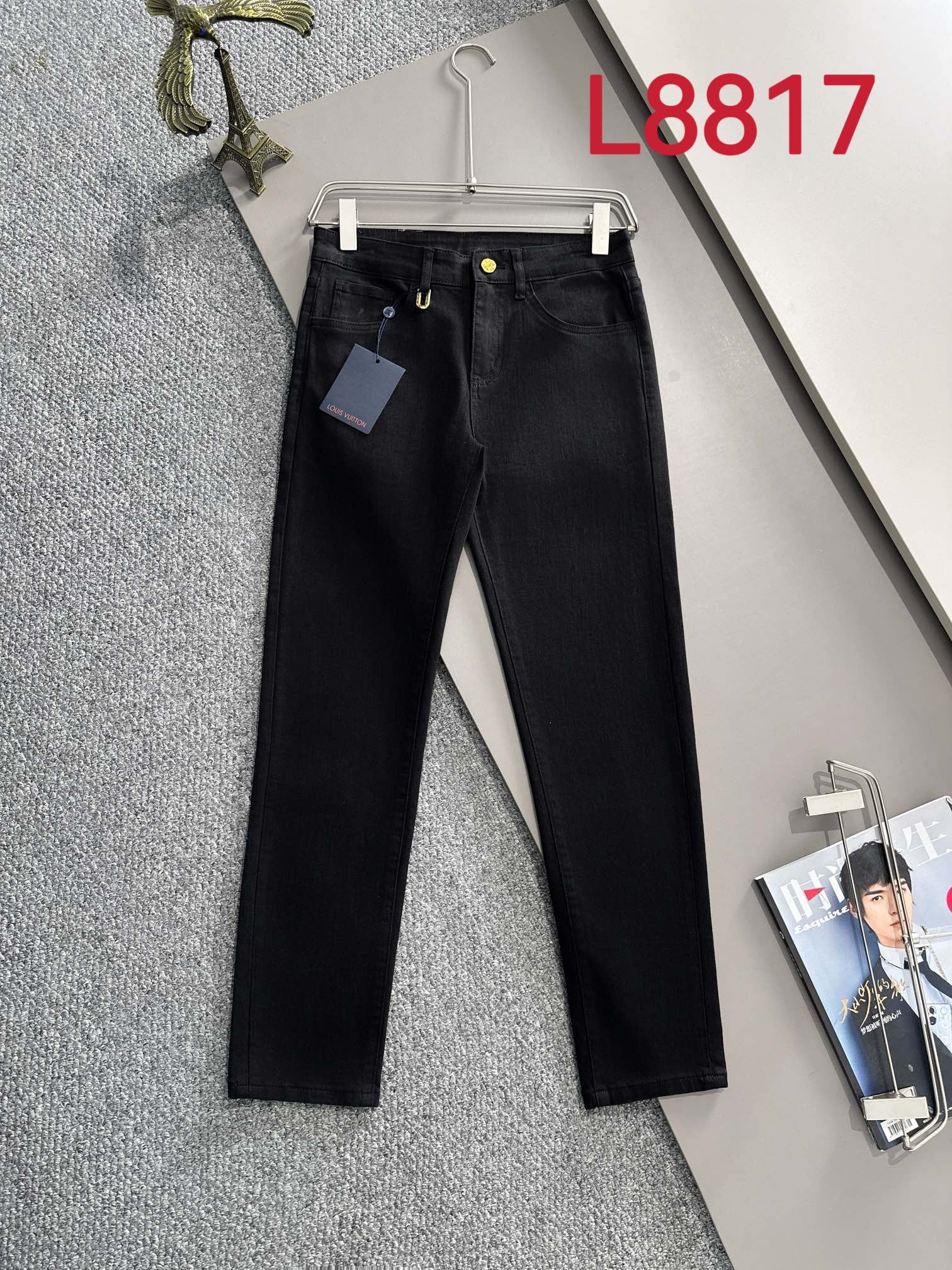 Louis Vuitton LV2025四季款修身牛仔裤长裤 采用进口客供日本Denim平纹棉质牛仔面料梭织生产