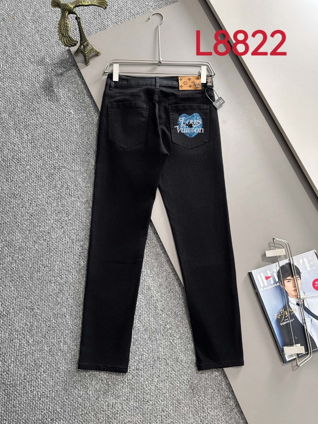 Louis Vuitton LV2025四季款修身牛仔裤长裤 采用进口客供日本Denim平纹棉质牛仔面料梭织生产