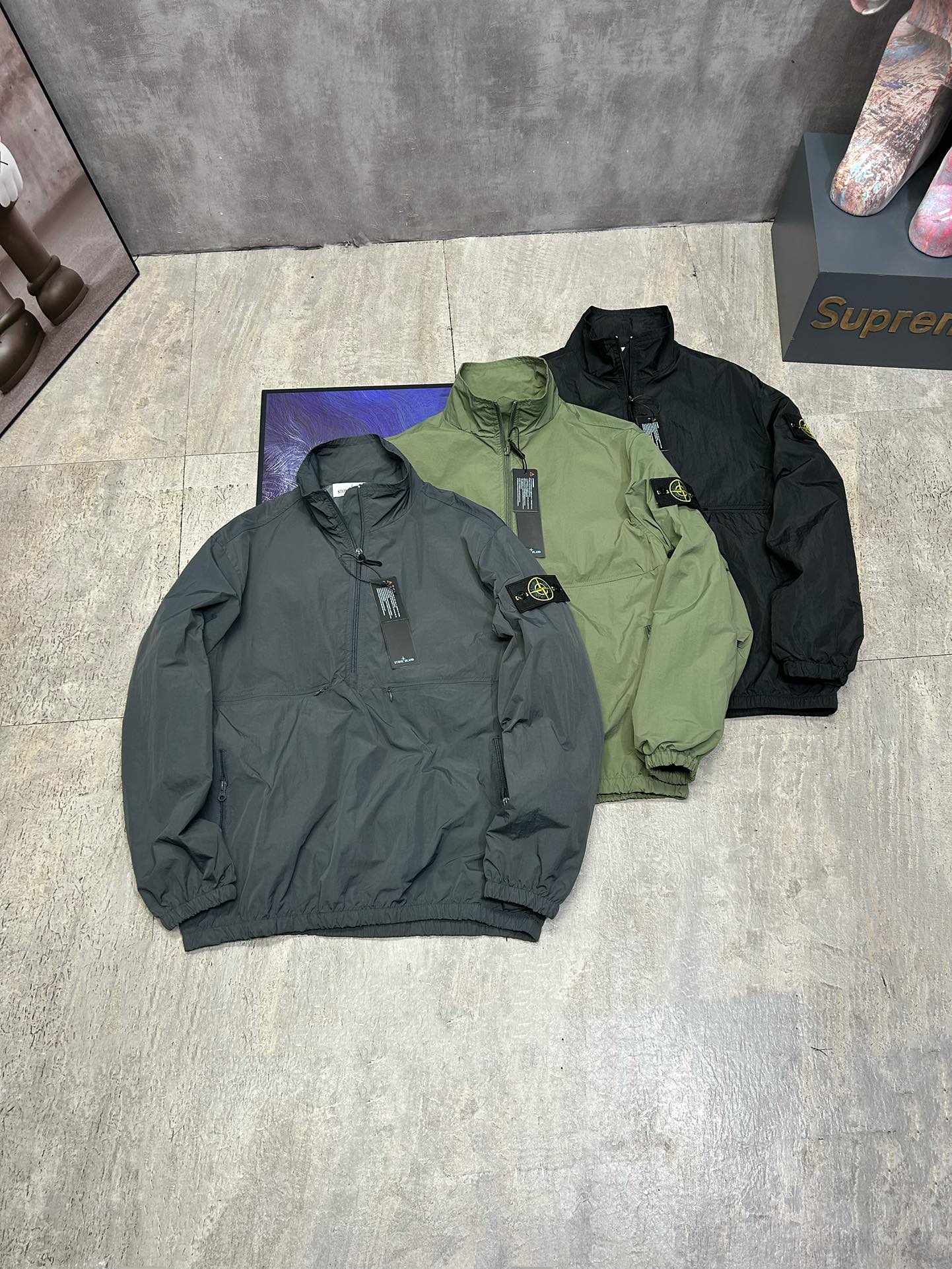 Replica Designer
 Stone Island Clothing Coats & Jackets Black Green Grey Fall Collection Quick Dry