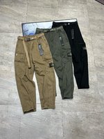 Top Quality
 Stone Island Clothing Pants & Trousers Black Green Khaki Spring/Summer Collection