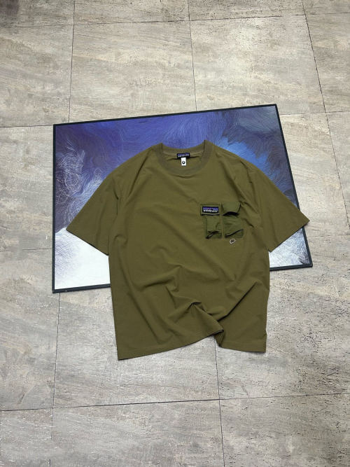 Patagonia Men's Short Sleeve Ice Silk T-Shirt with Pocket - Casual & Outdoor 1 Patagonia Men's Short Sleeve Ice Silk T-Shirt with Pocket - Casual & Outdoor
