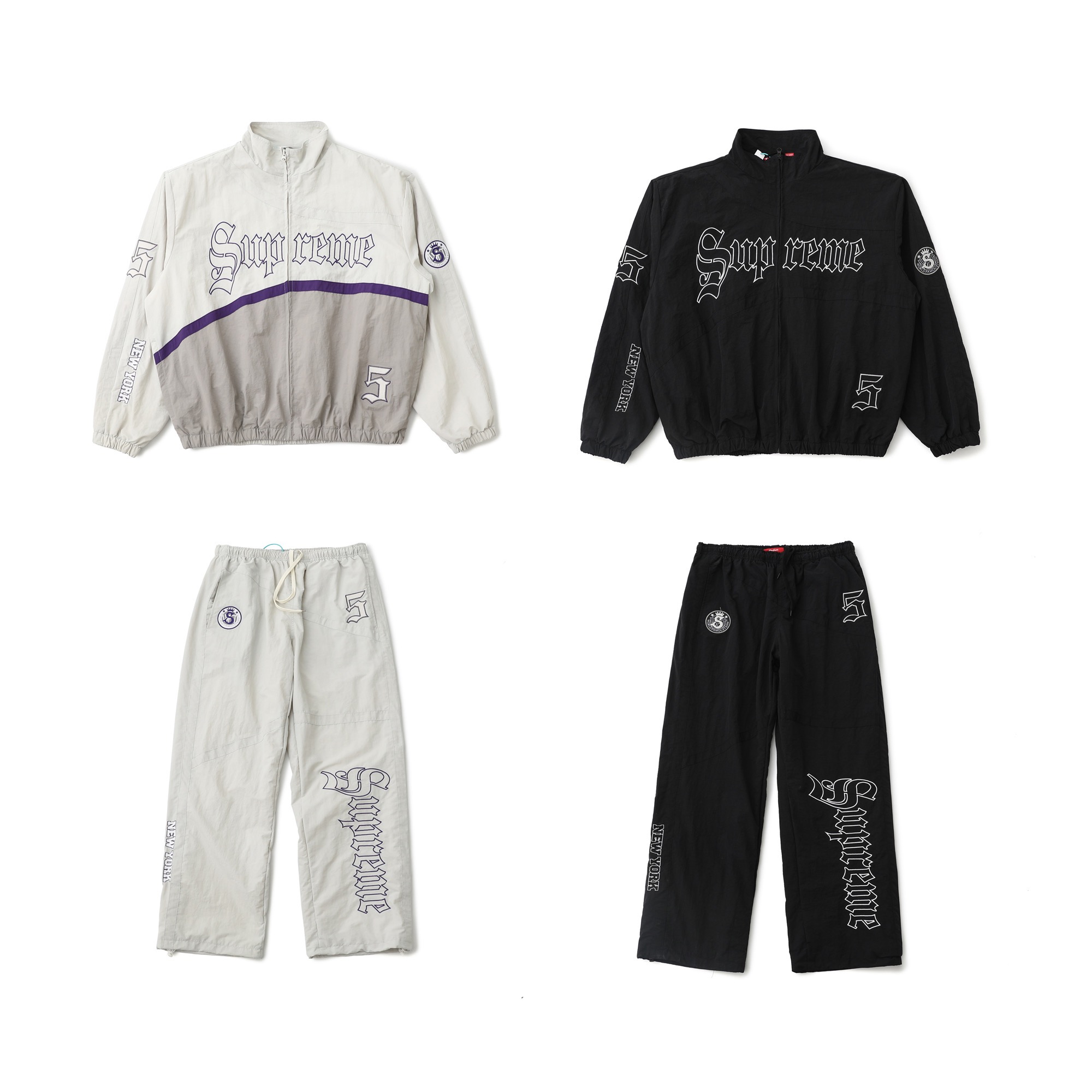 💰245包邮
Supreme SS25 WEEK12 Old English Track Jacket 徽标图案贴花拉链开合立领美式潮流夹克外套 裤子 套装 男女同款
- 颜色:灰白 黑色
- 尺码:S M L XL
【裤子尺码表】
S M L XL
裤长:104 106 108 110
腰围:72-108 76-112 80-116 84-120
臀围: 115 119 123 127
裤口: 25 26 26.8 27
强烈推荐搭配套装,原版购入开发,重工品质,大身超多刺绣logo标识,缜密细腻都是进口机器出货!!内里有网眼布,透气不贴身同时成本非常高!!整体大身拼接分割,衣身重工多处刺绣,同色系Ykk拉链丝滑无比!!全套配置辅料堆满,必须顶级品质!