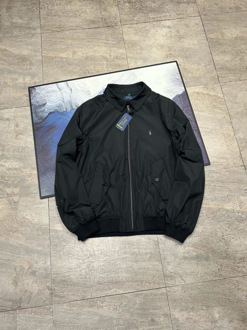 Ralph Lauren Classic Solid Color Logo Embroidered Jacket - Windproof & Water Repellent 1 Ralph Lauren Classic Solid Color Logo Embroidered Jacket - Windproof & Water Repellent