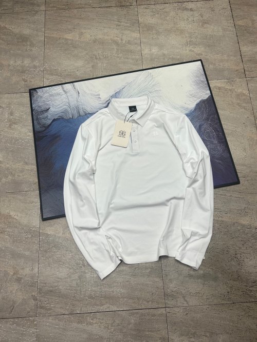 KOLONSPORT Men's 2025 SECO Tech Long Sleeve Polo Shirt - White 3 KOLONSPORT Men's 2025 SECO Tech Long Sleeve Polo Shirt - White