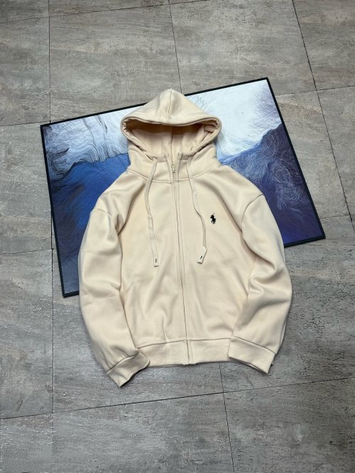 Ralph Lauren 23FW Fleece Zip-Up Hoodie - Comfortable & Stylish 1 Ralph Lauren 23FW Fleece Zip-Up Hoodie - Comfortable & Stylish