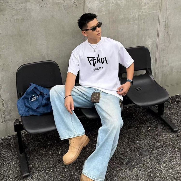 Fendi Roma Printed Crewneck T-Shirt - Lightweight Cotton, Relaxed Fit 2 i1751125653412 1421 0 10