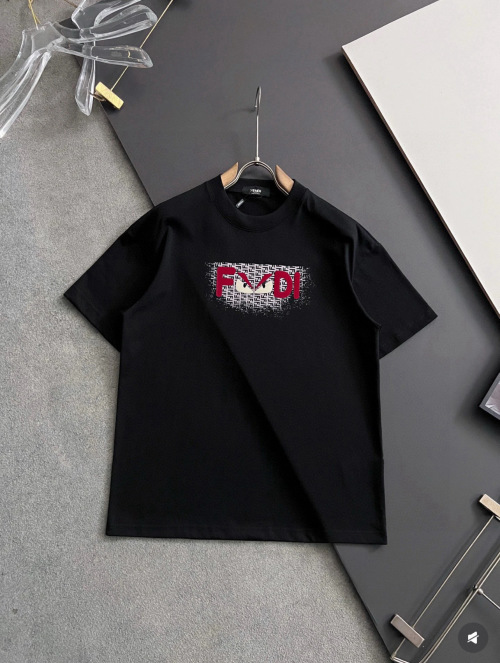 Fendi 25SS Designer Graphic Print Crewneck T-Shirt - Premium Cotton 1 Fendi 25SS Designer Graphic Print Crewneck T-Shirt - Premium Cotton