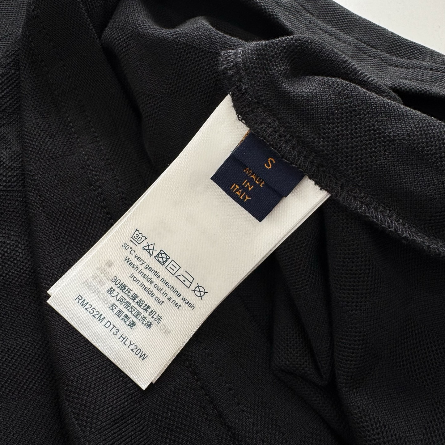 Louis Vuitton Black Crew Neck T-Shirt with Gold Logo Print, Casual Wear 10 i1745726677448 6169 0 9