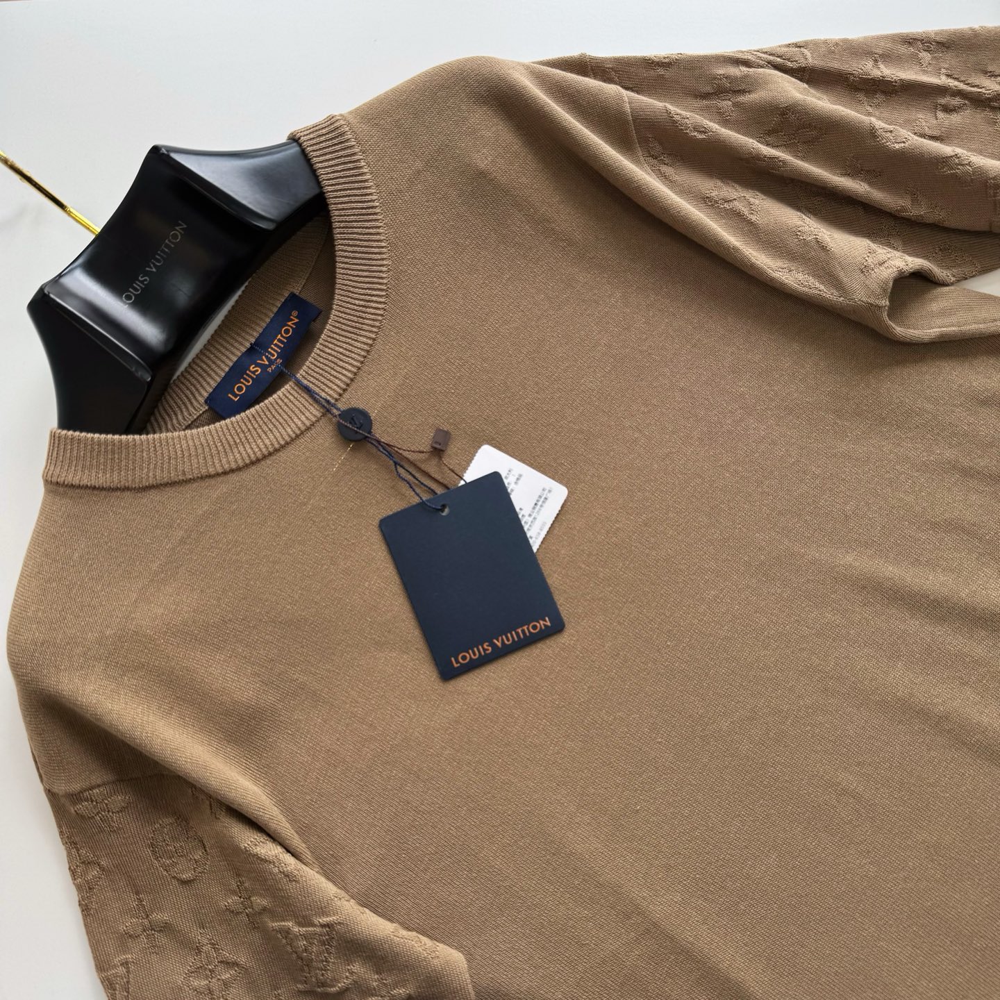 Louis Vuitton Brown Monogram Jacquard Crewneck Cotton T-Shirt - Relaxed Fit 4 i1746508980865 1712 0 3