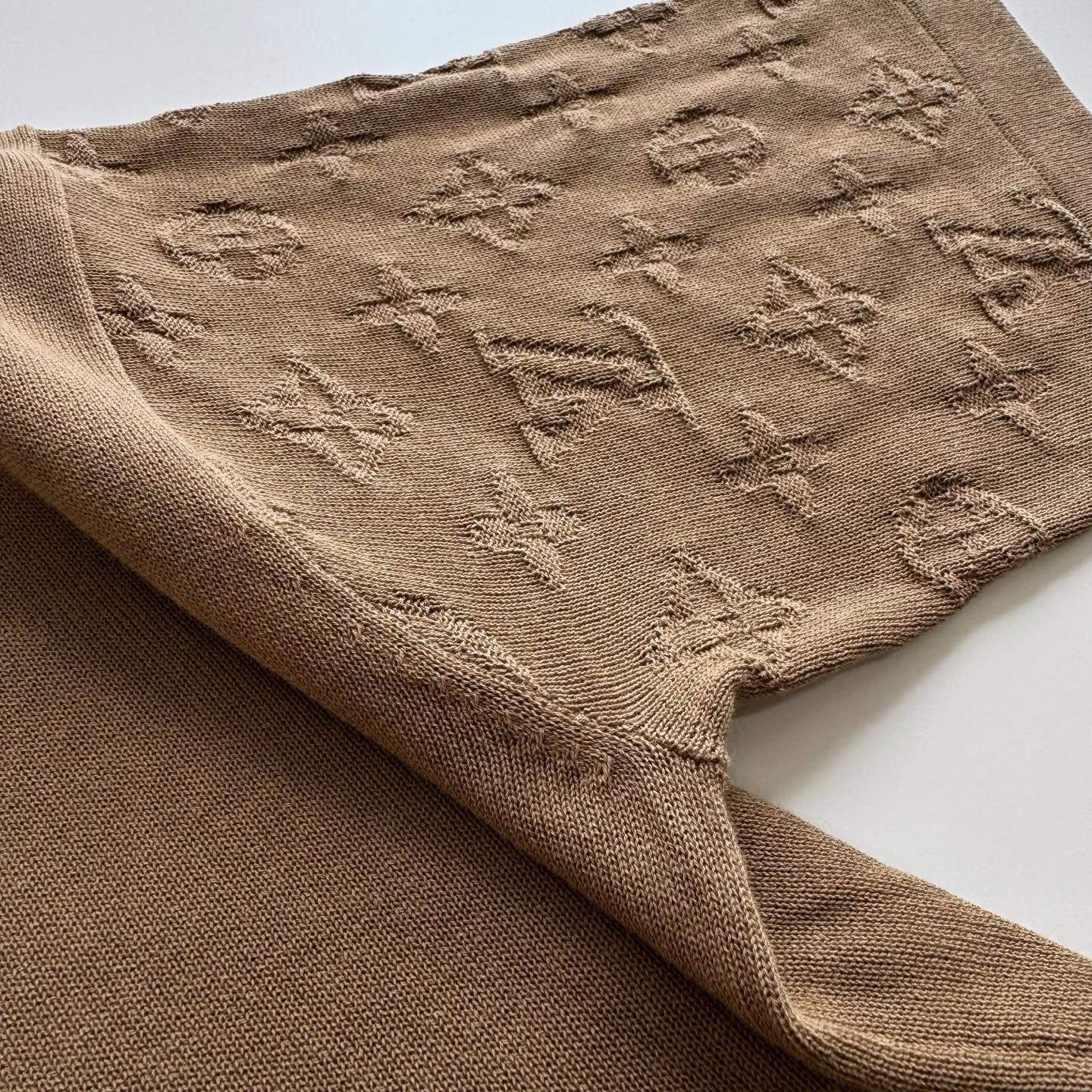 Louis Vuitton Brown Monogram Jacquard Crewneck Cotton T-Shirt - Relaxed Fit 7 i1746508982009 2119 0 6