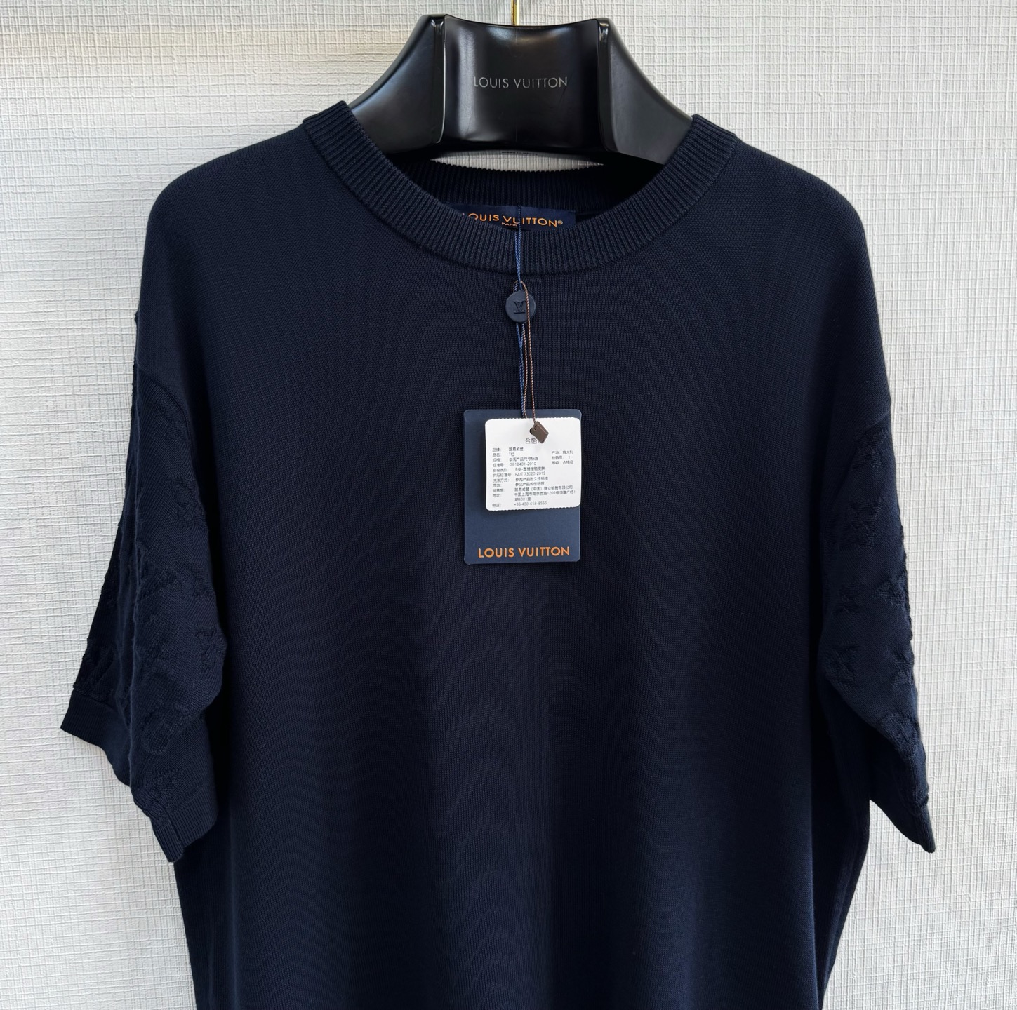 Louis Vuitton Men's Navy Crew Neck Short Sleeve T-Shirt Top Tee 2 i1746509032917 6574 0 1