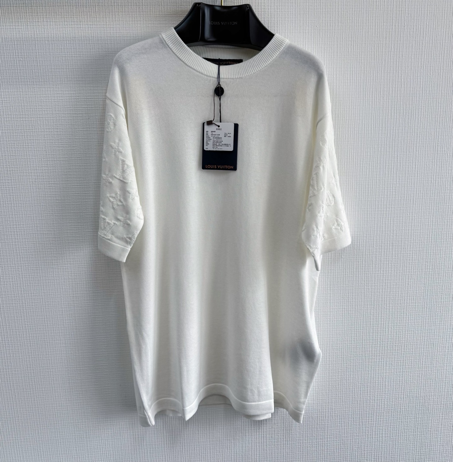 Louis Vuitton White Crew Neck T-Shirt with Monogram Detail - Luxury Tee 1 i1746509094930 1205 0 0