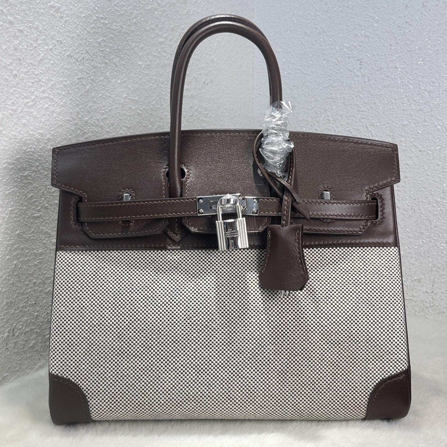 NO:699562,Birkin 25# ebony Swift/Viking canvas, waxed thread semi-hand sewing, hand-made copper nails, all-steel hardware, silver buckle, in stock, Hermes, hermes, stuart weitzman, Hermes,19860909Birkin 25#乌木色 Swift/Viking帆布 蜡线半手缝 手打铜钉 全钢五金 银扣 现货,爱马仕,hermes,stuart weitzman,Hermes,,Bag