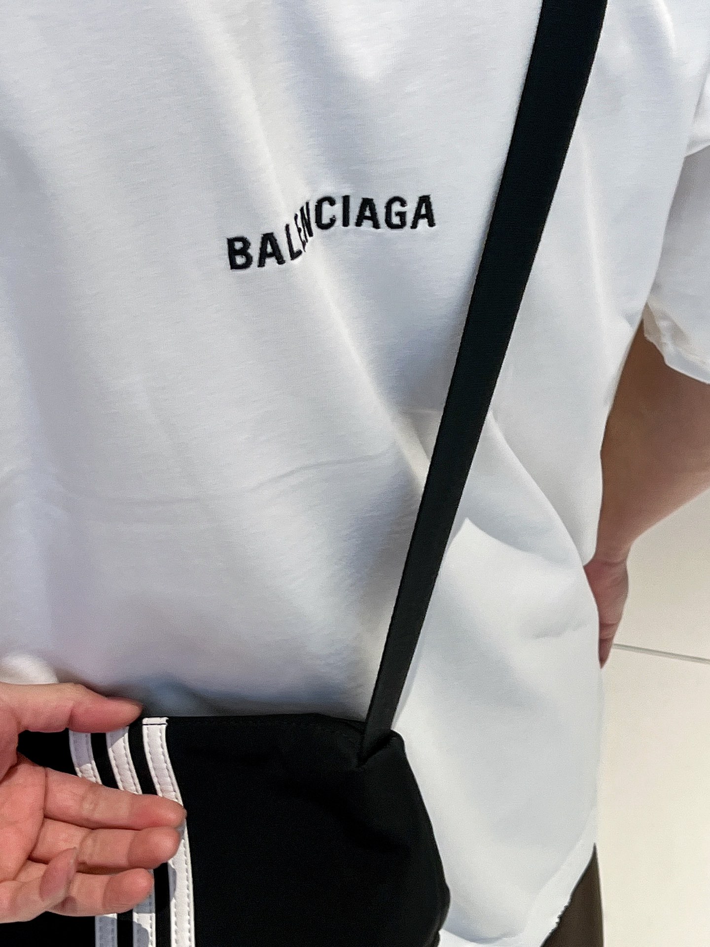 Balenciaga Clothing T-Shirt Black White Men Cotton Vintage Short Sleeve