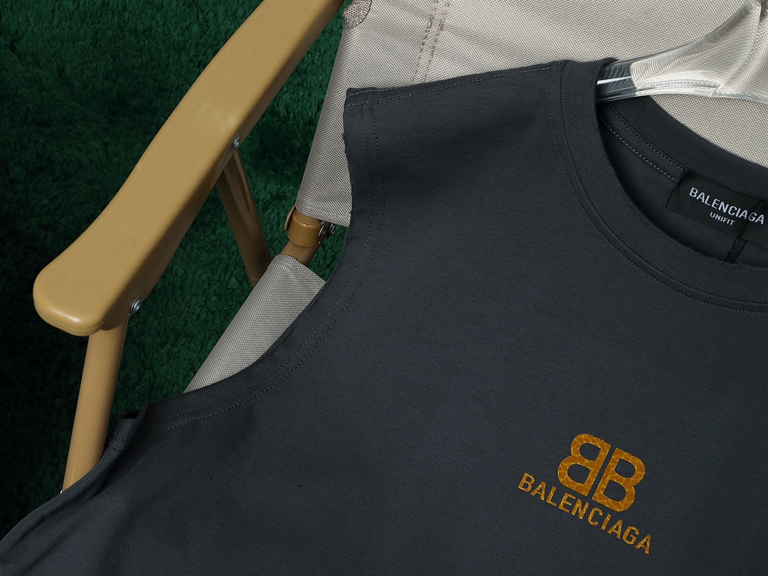 Balenciaga Clothing T-Shirt Best Site For Replica
 Black Grey White Men Cotton Vintage Short Sleeve