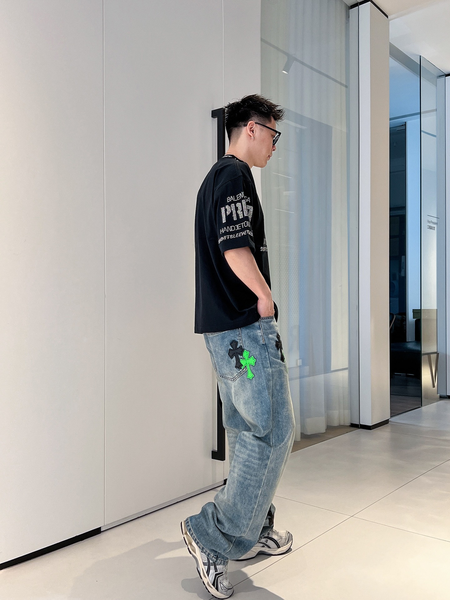 🆕巴黎世家🆕2025新工艺洗春夏新款首发专柜最新款短袖圆领T恤 官网同款 高端订制 设计前卫时尚！品牌l