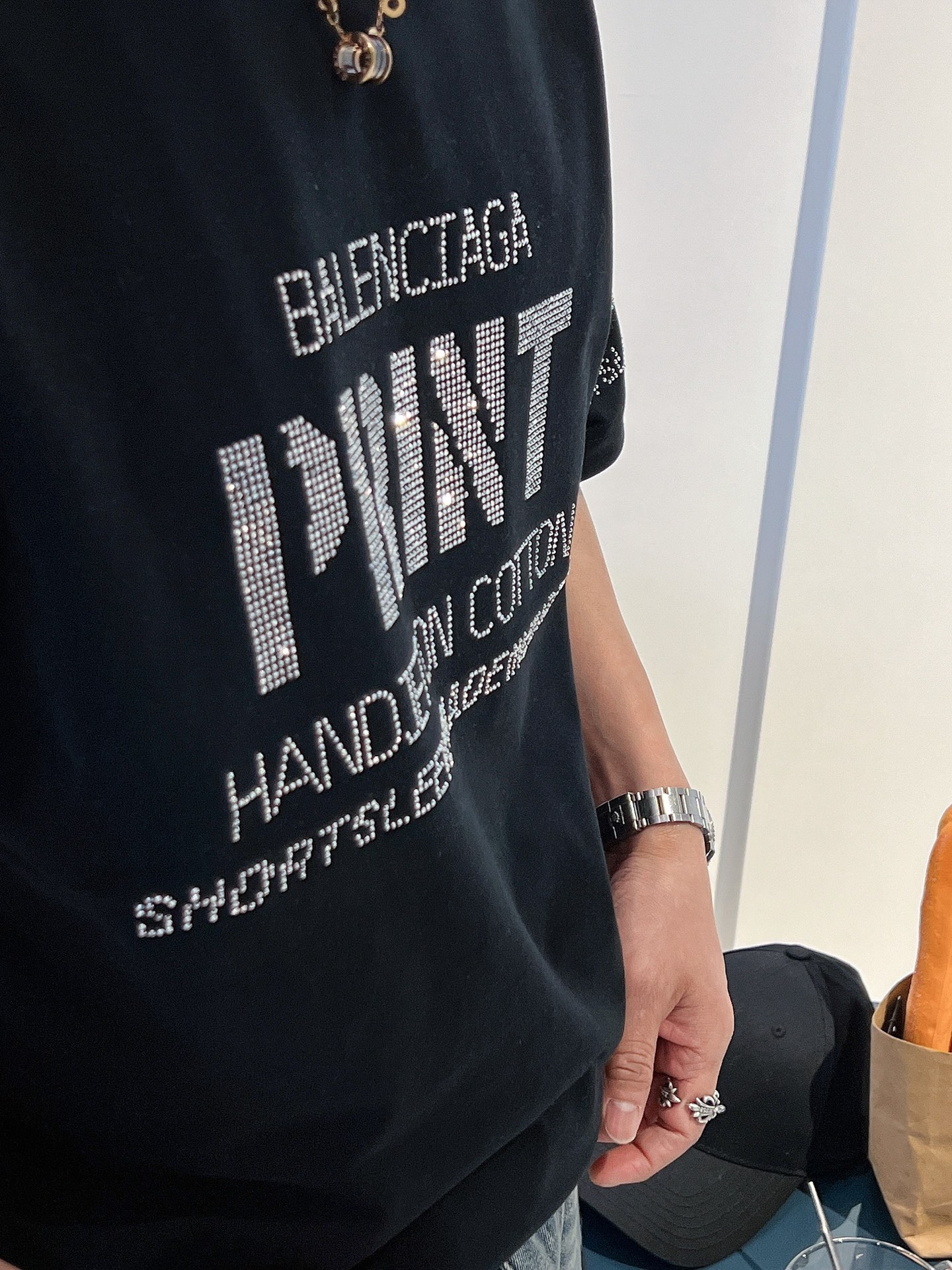 🆕巴黎世家🆕2025新工艺洗春夏新款首发专柜最新款短袖圆领T恤 官网同款 高端订制 设计前卫时尚！品牌l