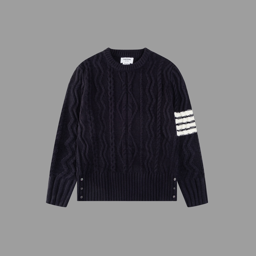 Cashmere Handbag with TBB-Shaped Round Collar Sweater: Customizable, Unisex, Various Sizes - 图片 2