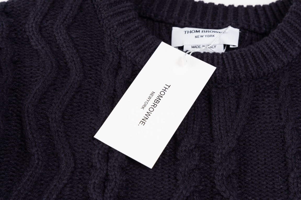 Cashmere Handbag with TBB-Shaped Round Collar Sweater: Customizable, Unisex, Various Sizes - 图片 7